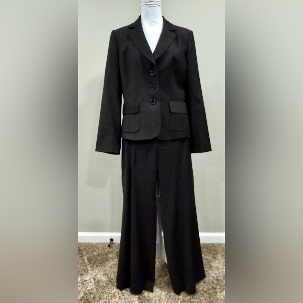 Classic Brown Two-Piece Suit jacket size 10, pants size 8